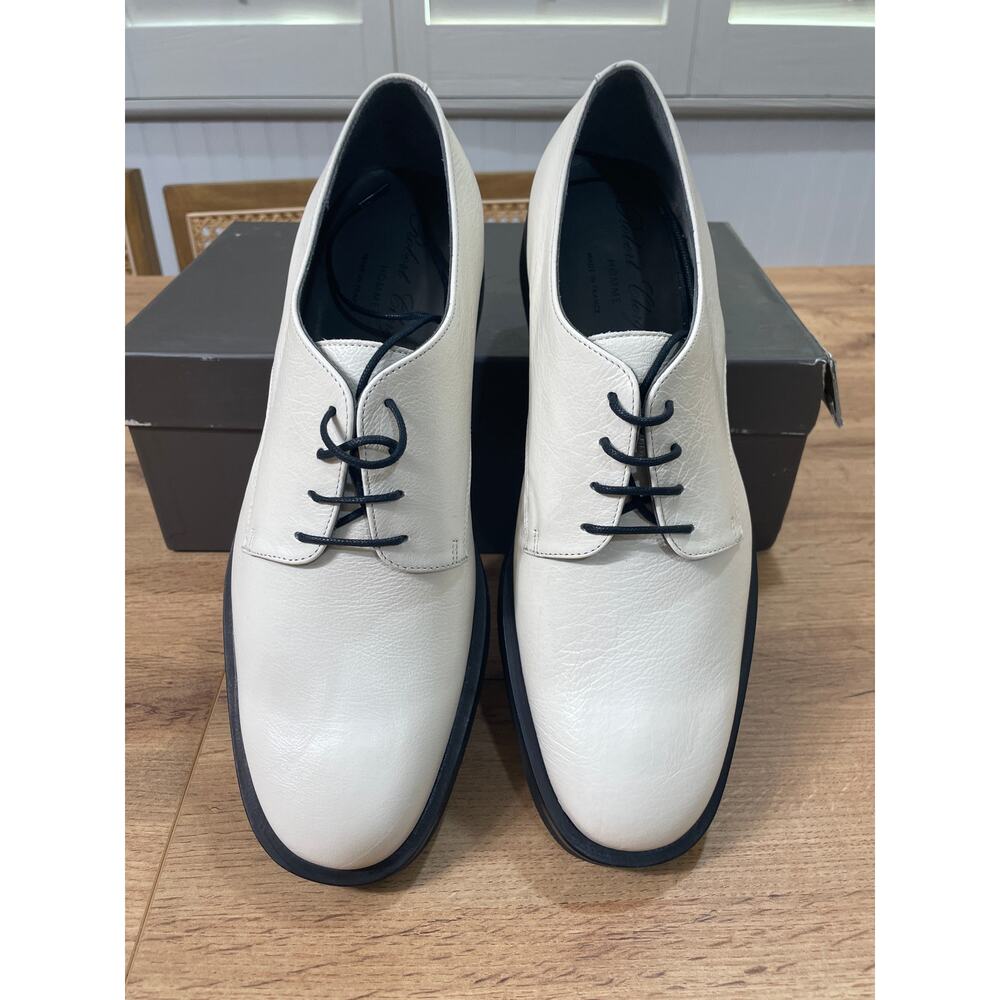 Robert Clergerie Men's Gian Oxford Dress Shoes Gris Leather Size 7 US 40 EU NIB